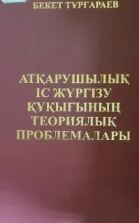 Атқарушылық іс жүргізу құқығының теориялық проблемалары : монография