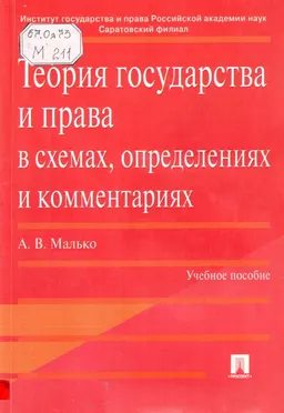 Теория государства и права в схемах, определениях и комментариях : учеб. пособие