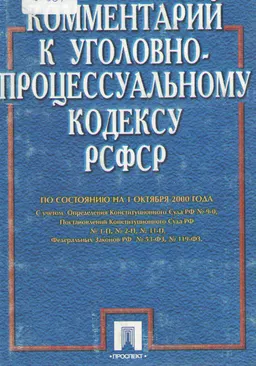 Комментарий к уголовно-процессуальному кодексу РСФСР