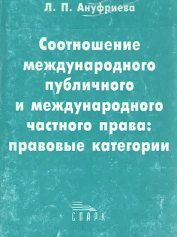 Соотношение международного публичного и международного частного права: правовые категории