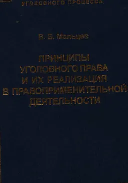 Принципы уголовного права и их реализация в правоприменительной деятельности