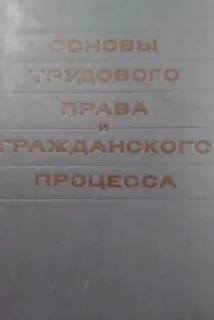 Основы трудового права и гражданского процесса : учебное пособие