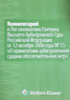 Комментарий к Постановлению Пленума Высшего Арбитражного Суда Российской Федерации от 12 октября 2006 года № 55 " О применении арбитражными судами обеспечительных мер"