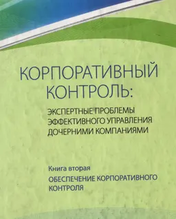 Корпоративный контроль: экспертные проблемы эффективного управления дочерними компаниями. Кн. 2. Обеспечение корпоративного контроля