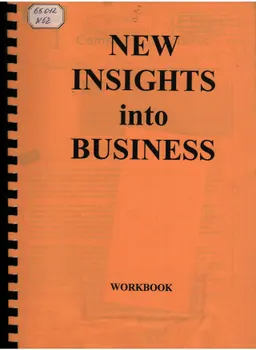 New insights into business : Workbook