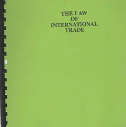 The law of international trade