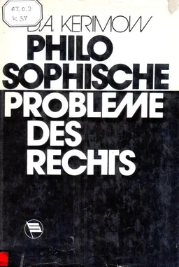 Philosophische Probleme des Rechts