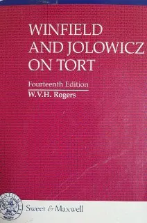 Winfield and jolowicz on tort : учебное пособие