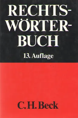 Rechtsworterbuch