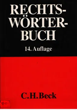 Rechtsworterbuch