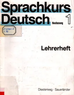 Sprachkurs Deutsch 1.Lehrerheft