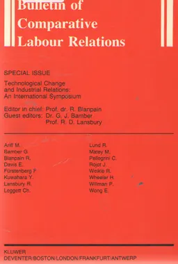 Bulletin of Comparative Labour Relations. № 12-1983 : Technological Change and industrial Relations: An International Symposium