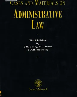 Cases and materials on administrative law