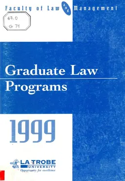 Graduate Law Programs : Faculty of Law and Management