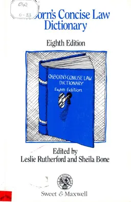 Osborn's Concise law dictionary
