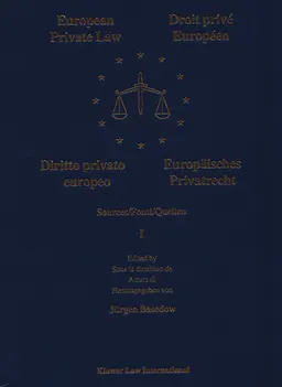 European Private Law. Sources. V.1. Copyright, Data Protection and Industrial Property, Private International Law and International Civil Procedure : сборник