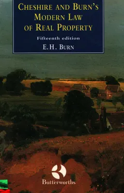 Cheshire and Burn's Modern law of real property : научное издание