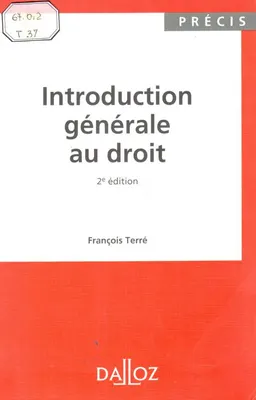 Introduction générale au droit : научное издание