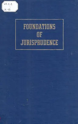 Foundations of Jurisprudence : научное издание