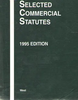 Selected commercial statutes : 1995 edition