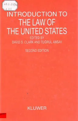 Introduction to the Law of the United States : учебник