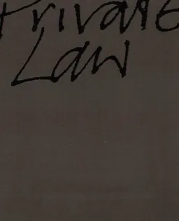 An Historical introduction to private law : учебное пособие