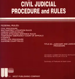 Federal Civil Judicial Procedure and Rules: as amended to February 1, 1991 : нормативный документ