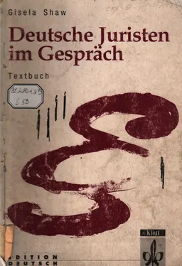 Deutsche Juristen im Gesprach : Textbuch