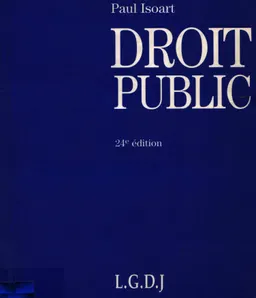 Droit public : manuel