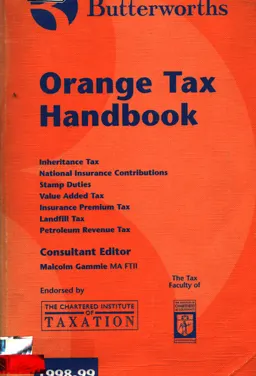 Butterworths Orange Tax : Handbook 1998-1999