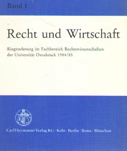 Recht und Wirtshaft
