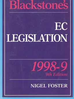 Blackstone's EC legislation (1998-99)