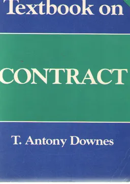 A textbook on contract