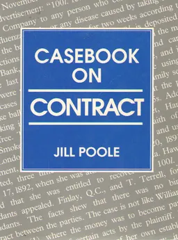 Casebook on contract