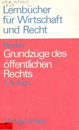 Grundzuge des offentlichen Rechts