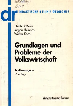 Grundlagen und Probleme der Volkswirtschaft : Studienausgabe