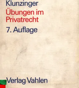 Ubungen im Privatrecht