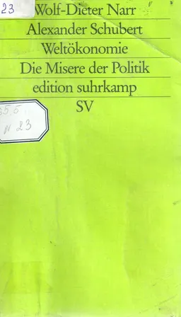 Weltokonomie. Die Misere der Politik
