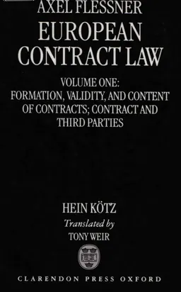 Vol.17 Formation, Validity, and Content of Contracts; Contract and Third Parties