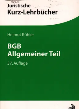 BGB, Allgemeiner Teil : ein Studienbuch