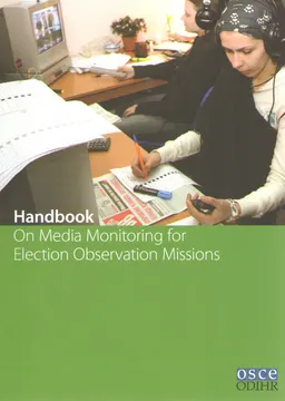 Handbook on media monitoring for Election Observation Missions