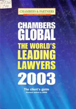 Chambers global: the world's leading lawyers 2003 : справочное издание