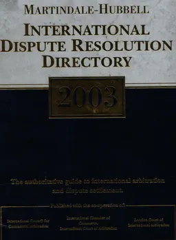 International dispute resolution Directory. 2003 : справочное издание