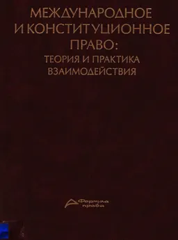 Международное и конституционное право: теория и практика взаимодействия : учебное пособие