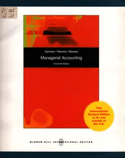 Managerial accounting : учебное пособие