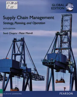 Supply chain management : strategy, planning, and operation, network, transport network