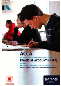 ACCA. Applied Knowledge. Financial Accounting (FA/FFA). Exam kit.