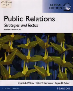 Public relations: strategies and tactics
