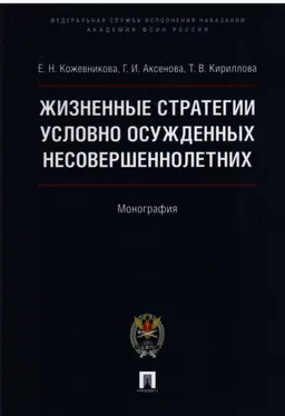 Жизненные стратегии условно осужденных несовершеннолетних : монография