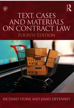 Text, cases and materials on contract law